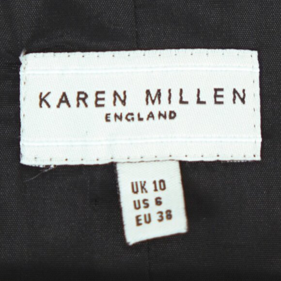 Karen Millen black mermaid dress with bow and flounce - Picture 9 of 11